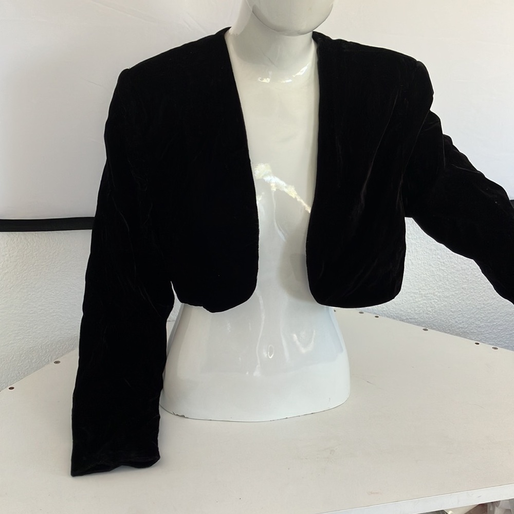 Jessica Mcclintock black velvet coverall